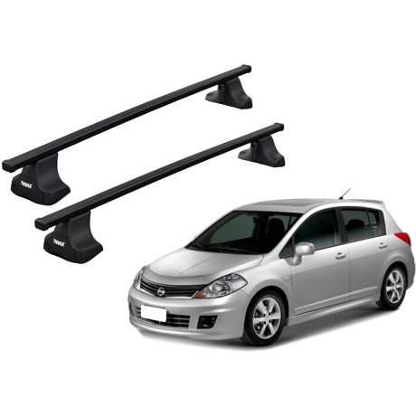 Barras THULE SquareBar para autos NISSAN Tiida 2004 a 2012