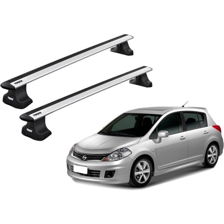 Barras THULE WingBar para autos NISSAN Tiida 2004 a 2012