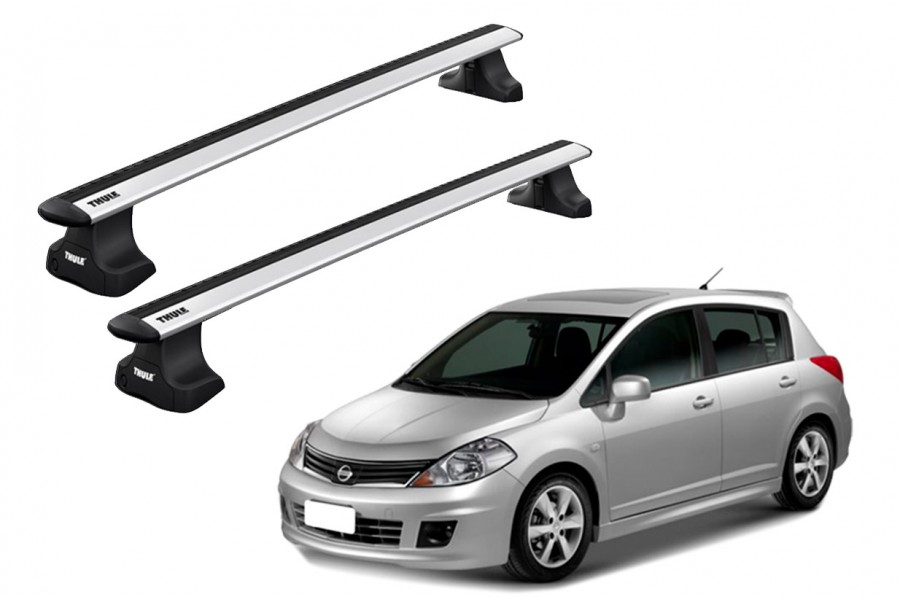 Barras THULE WingBar para autos NISSAN Tiida 2004 a 2012