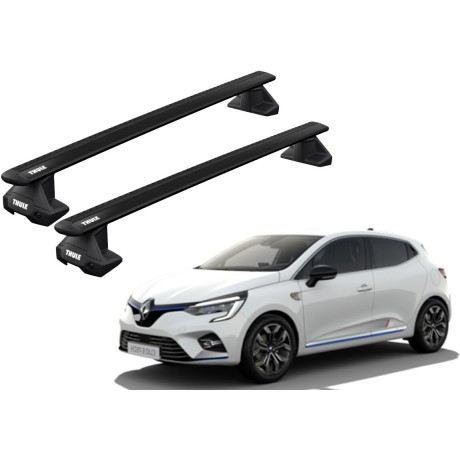 Barras THULE EVO WingBar para autos RENAULT Clio desde 2020 - 2023 negro