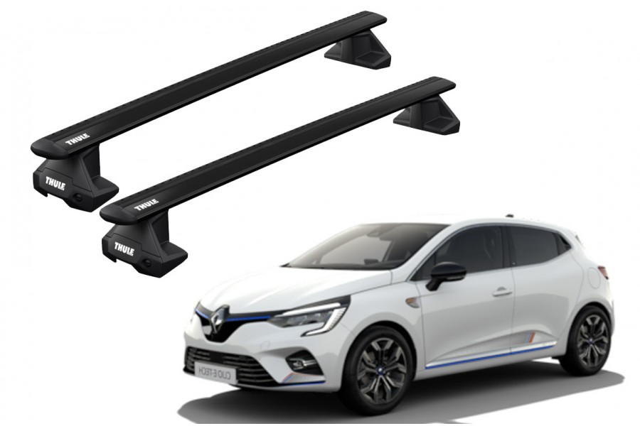 Barras THULE EVO WingBar para autos RENAULT Clio desde 2020 - 2023 negro
