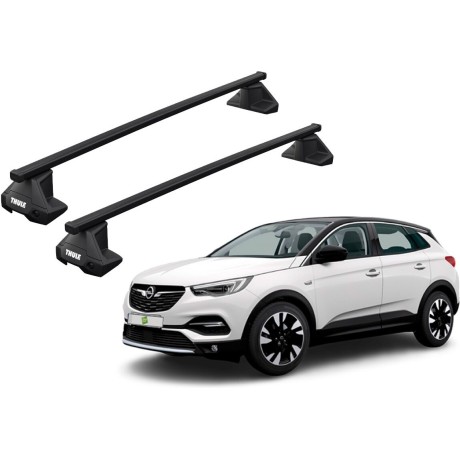 Barras THULE EVO SquareBar para autos OPEL Grandland X desde 2018 - 2024