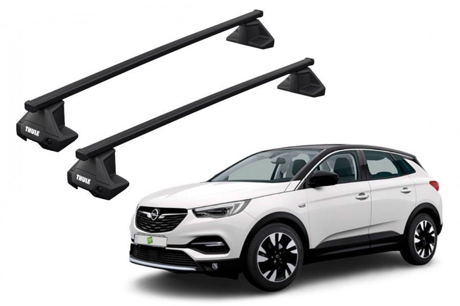 Barras THULE EVO SquareBar para autos OPEL Grandland X desde 2018 - 2024