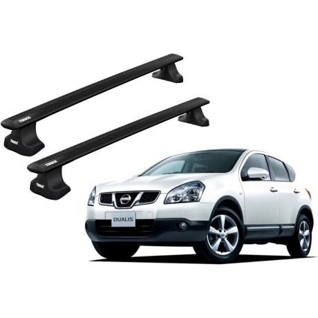 Barras THULE WingBar para autos NISSAN Dualis 2007 a 2013 negro