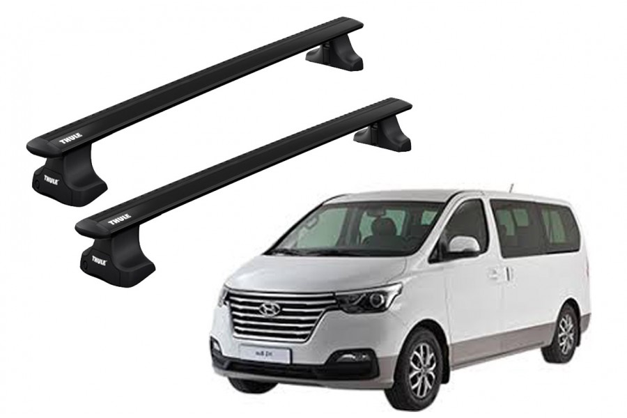 Barras THULE WingBar para Van HYUNDAI H-1 desde 2008-2021 negro