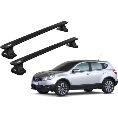 Barras THULE WingBar para autos NISSAN Qashqai 2007 a 2013 negro