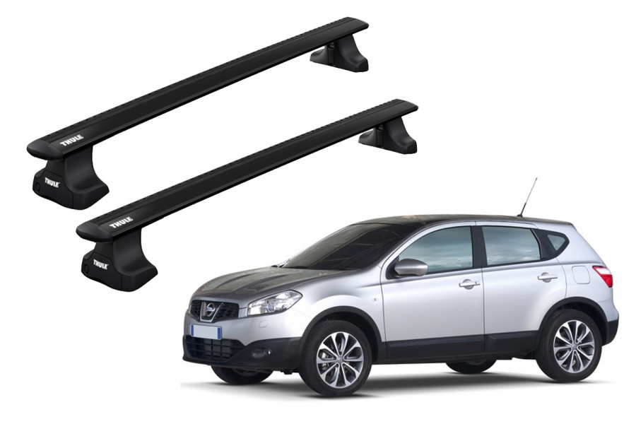 Barras THULE WingBar para autos NISSAN Qashqai 2007 a 2013 negro