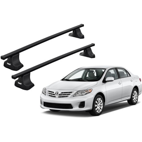 Barras THULE SquareBar para autos TOYOTA Corolla 2007 a 2013