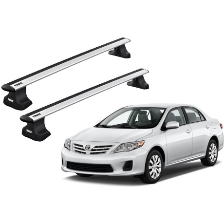 Barras THULE WingBar para autos TOYOTA Corolla 2007 a 2013