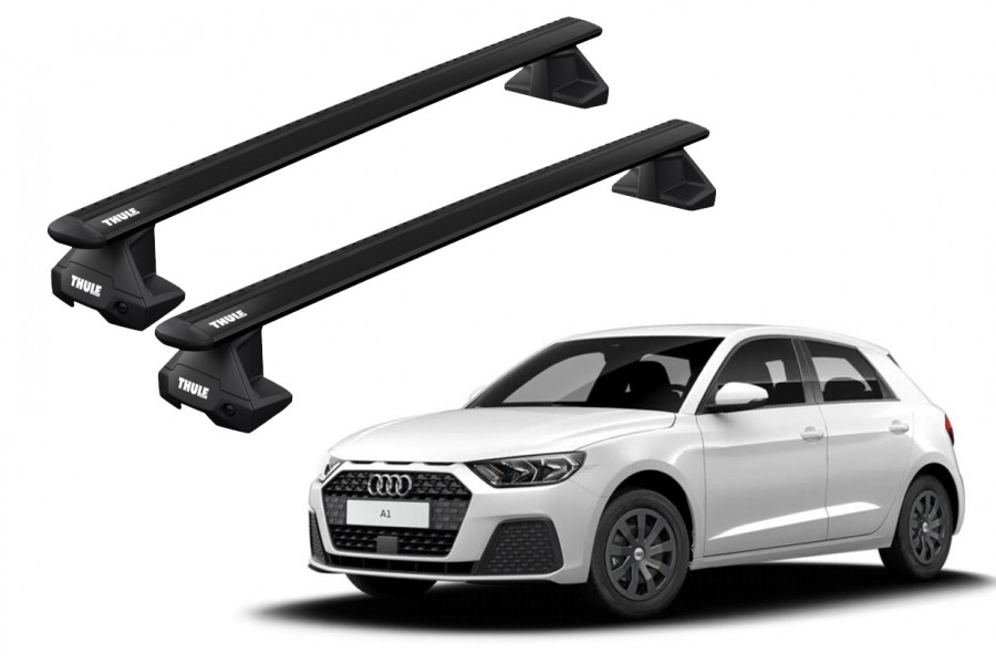 Barras THULE EVO WingBar para autos AUDI A1 desde 2019 negro