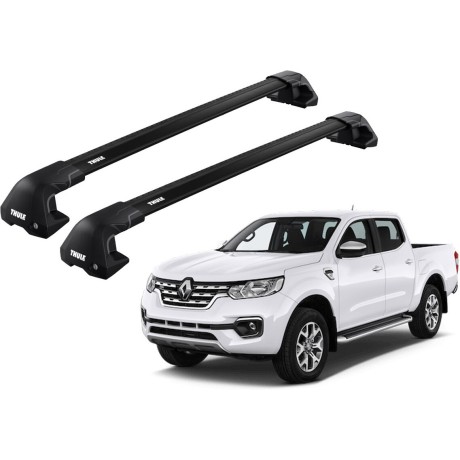 Barras THULE EDGE Flush para camioneta RENAULT Alaskan desde 2018 negro