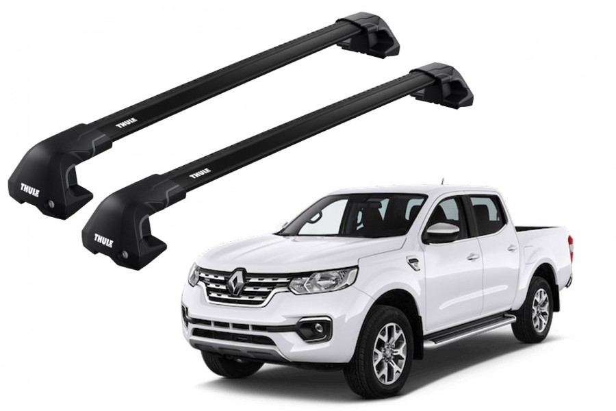 Barras THULE EDGE Flush para camioneta RENAULT Alaskan desde 2018 negro