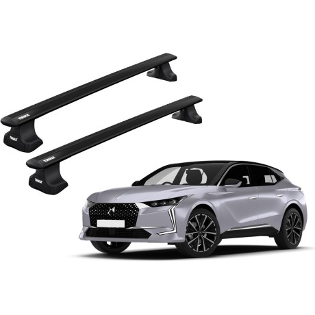 Barras THULE WingBar para autos CITROEN DS4 Crossback desde 2016 a 2023 negro