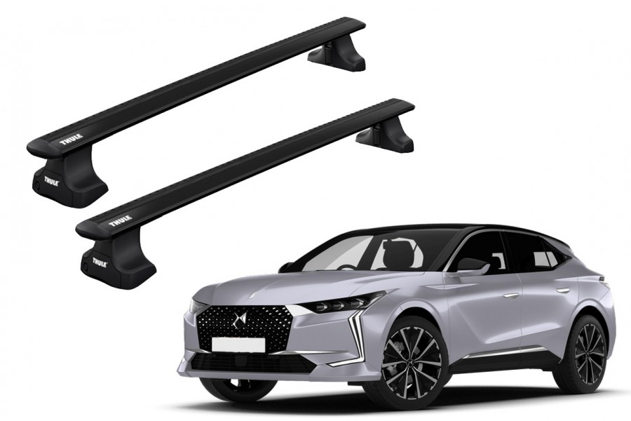 Barras THULE WingBar para autos CITROEN DS4 Crossback desde 2016 a 2023 negro