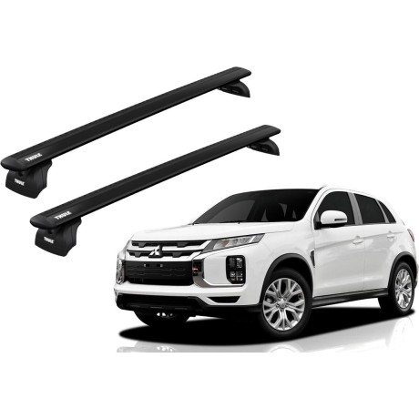 Barras THULE WingBar para autos MITSUBISHI ASX desde 2010 al 2022 negro