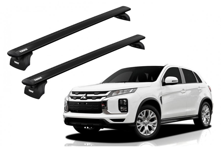 Barras THULE WingBar para autos MITSUBISHI ASX desde 2010 al 2022 negro