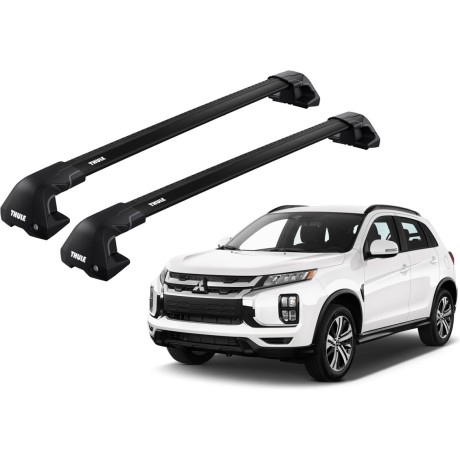 Barras THULE EDGE Flush para autos MITSUBISHI ASX desde 2010 al 2022 negro