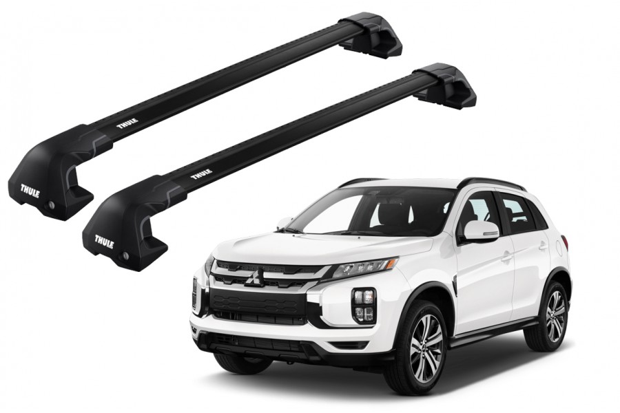 Barras THULE EDGE Flush para autos MITSUBISHI ASX desde 2010 al 2022 negro