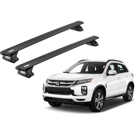 Barras THULE EVO WingBar para autos MITSUBISHI ASX desde 2010 al 2022 negro