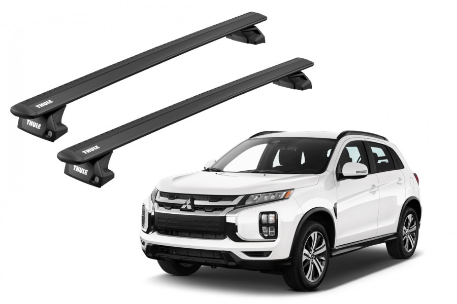 Barras THULE EVO WingBar para autos MITSUBISHI ASX desde 2010 al 2022 negro