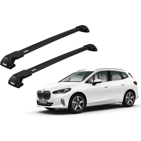 Barras THULE EDGE Flush para autos BMW 2-Series Active Tourer desde 2014 negro