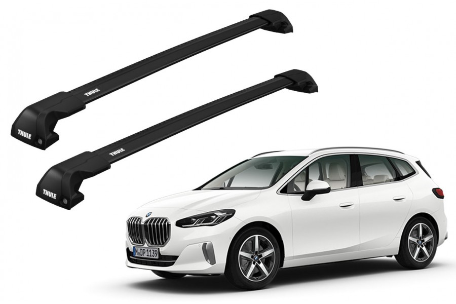 Barras THULE EDGE Flush para autos BMW 2-Series Active Tourer desde 2014 negro