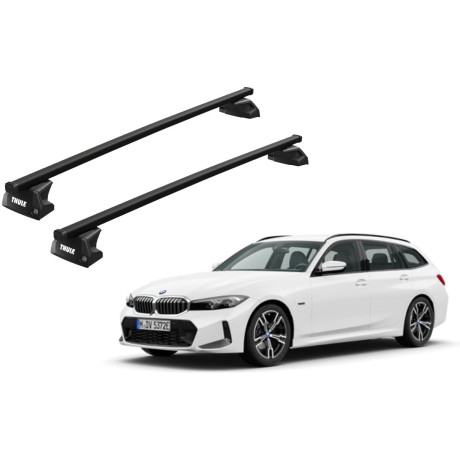 Barras THULE EVO SquareBar para autos BMW 3-Series Touring desde 2012