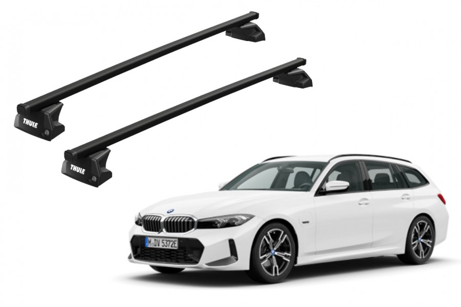 Barras THULE EVO SquareBar para autos BMW 3-Series Touring desde 2012