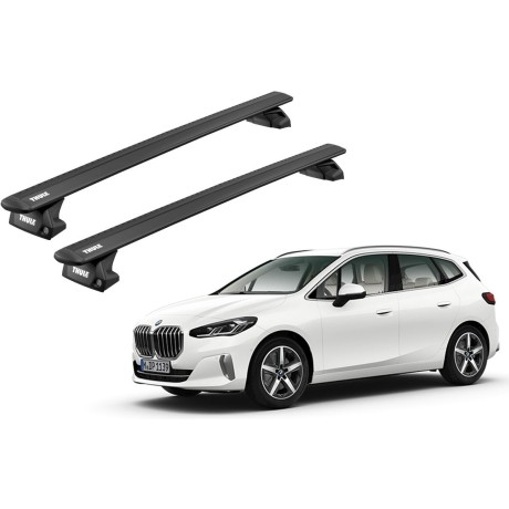 Barras THULE EVO WingBar para autos BMW 2-Series Active Tourer desde 2014 negro
