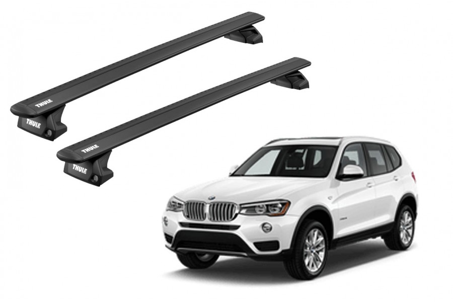 Barras THULE EVO WingBar para autos BMW X3 2010 a 2017 negro