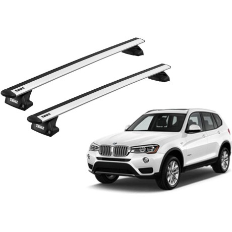 Barras THULE EVO WingBar para autos BMW X3 2010 a 2017