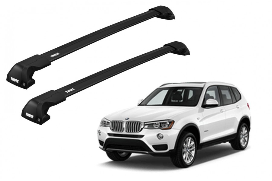 Barras THULE EDGE Flush para autos BMW X3 2010 a 2017 negro