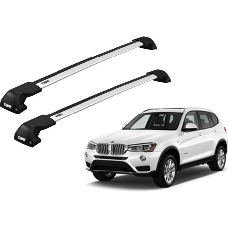 Barras THULE EDGE Flush para autos BMW X3 2010 a 2017