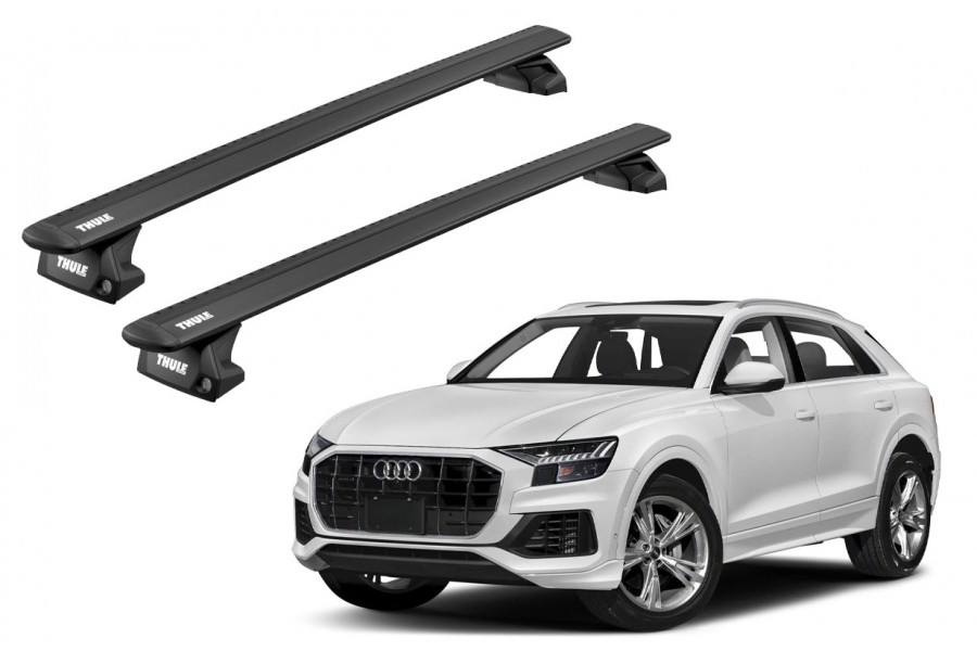 Barras THULE EVO WingBar para autos AUDI Q8 desde 2019 negro