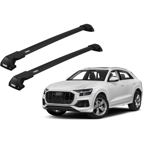 Barras THULE EDGE Flush para autos AUDI Q8 desde 2019 negro