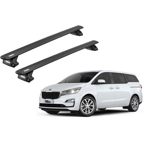 Barras THULE EVO WingBar para autos KIA Sedona 2015 a 2021 negro