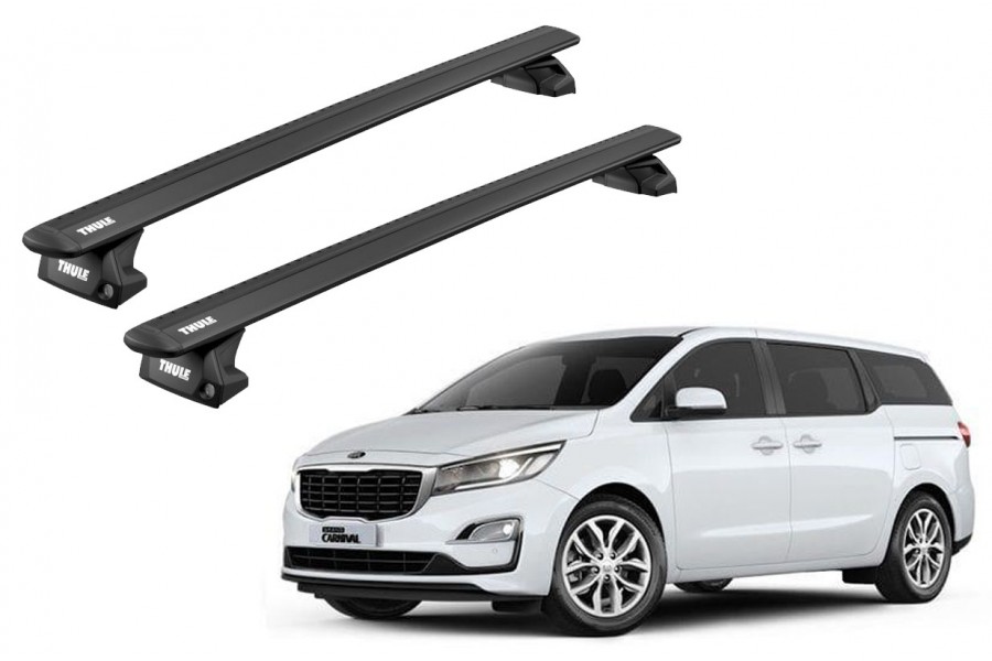 Barras THULE EVO WingBar para autos KIA Sedona 2015 a 2021 negro