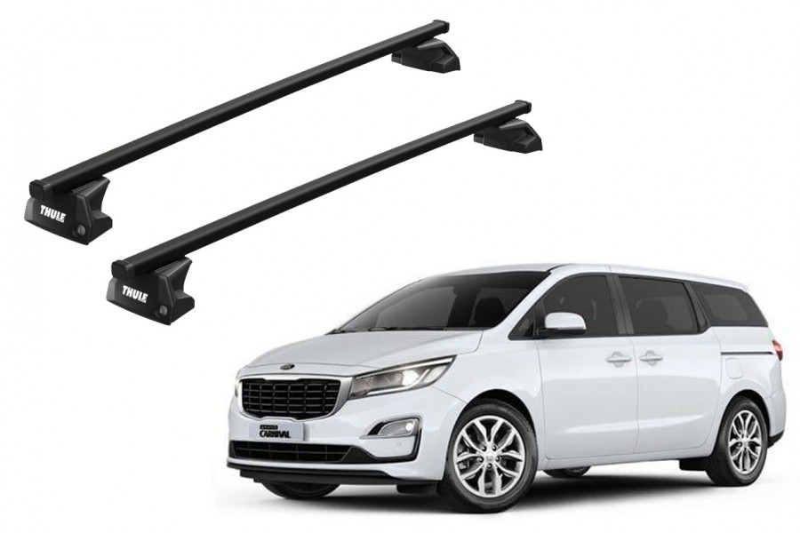 Barras THULE EVO SquareBar para autos KIA Sedona 2015 a 2021