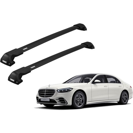 Barras THULE EDGE Flush para autos MERCEDES BENZ C-Class (S205) 2015 a 2021 negro