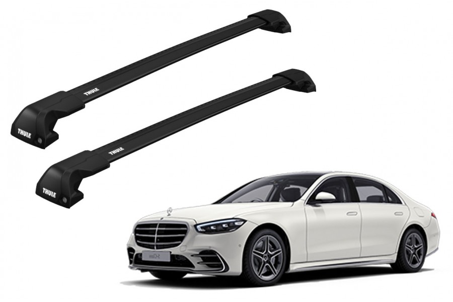 Barras THULE EDGE Flush para autos MERCEDES BENZ C-Class (S205) 2015 a 2021 negro