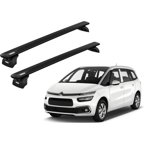 Barras THULE WingBar para autos CITROEN Grand C4 SpaceTourer desde 2014 negro