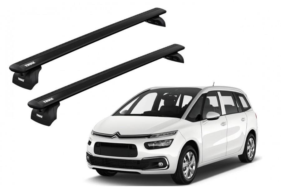 Barras THULE WingBar para autos CITROEN Grand C4 SpaceTourer desde 2014 negro