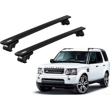 Barras THULE EVO WingBar para autos LAND ROVER Discovery desde 2004 negro