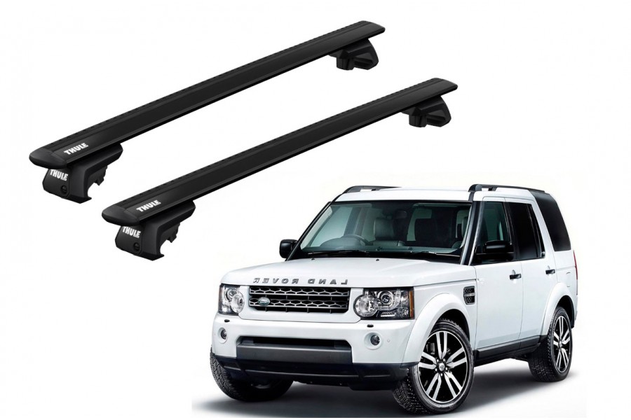 Barras THULE EVO WingBar para autos LAND ROVER Discovery desde 2004 negro