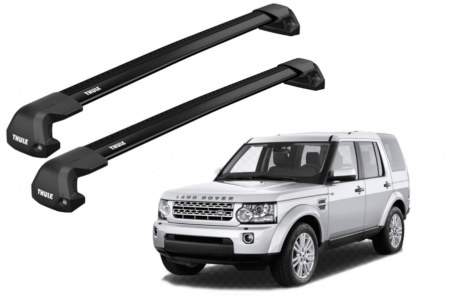 Barras THULE EDGE Flush para autos LAND ROVER DiscoveryV 2009 a 2017 negro