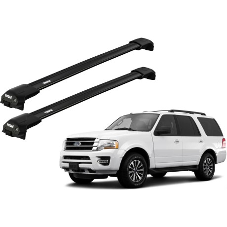 Barras THULE EDGE Flush para autos HYUNDAI ix35 2010 a 2015 negro