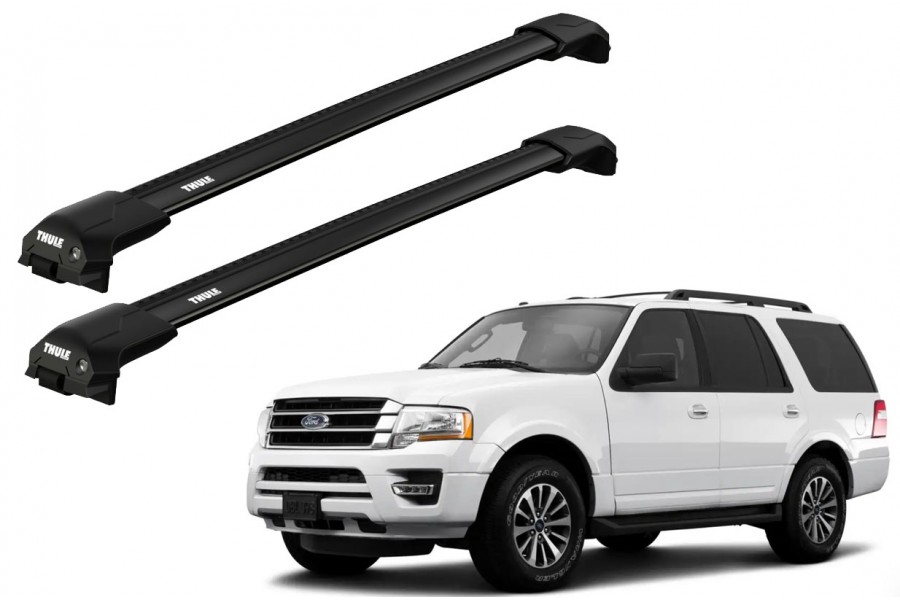 Barras THULE EDGE Flush para autos HYUNDAI ix35 2010 a 2015 negro