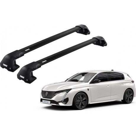 Barras THULE EDGE Flush para autos PEUGEOT 308 desde 2022 negro