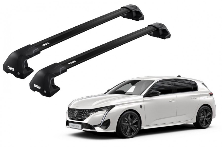 Barras THULE EDGE Flush para autos PEUGEOT 308 desde 2022 negro