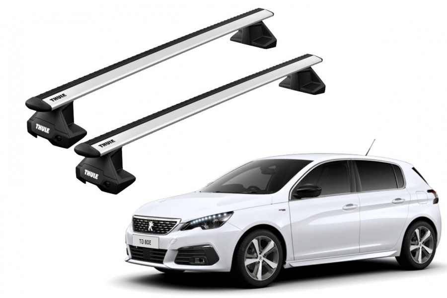 Barras THULE EVO WingBar para autos PEUGEOT 308 2014 a 2021
